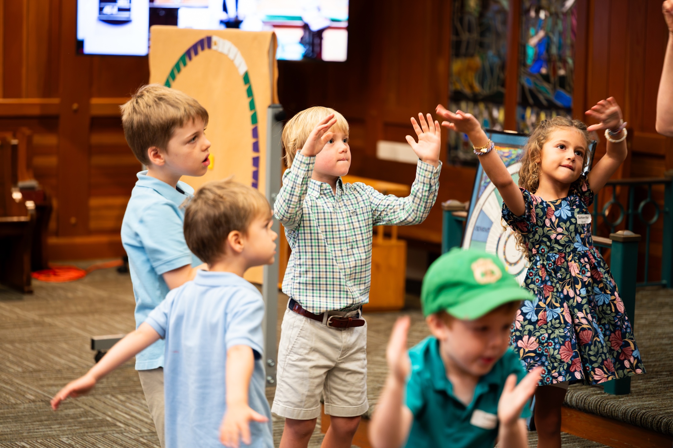 children dancing