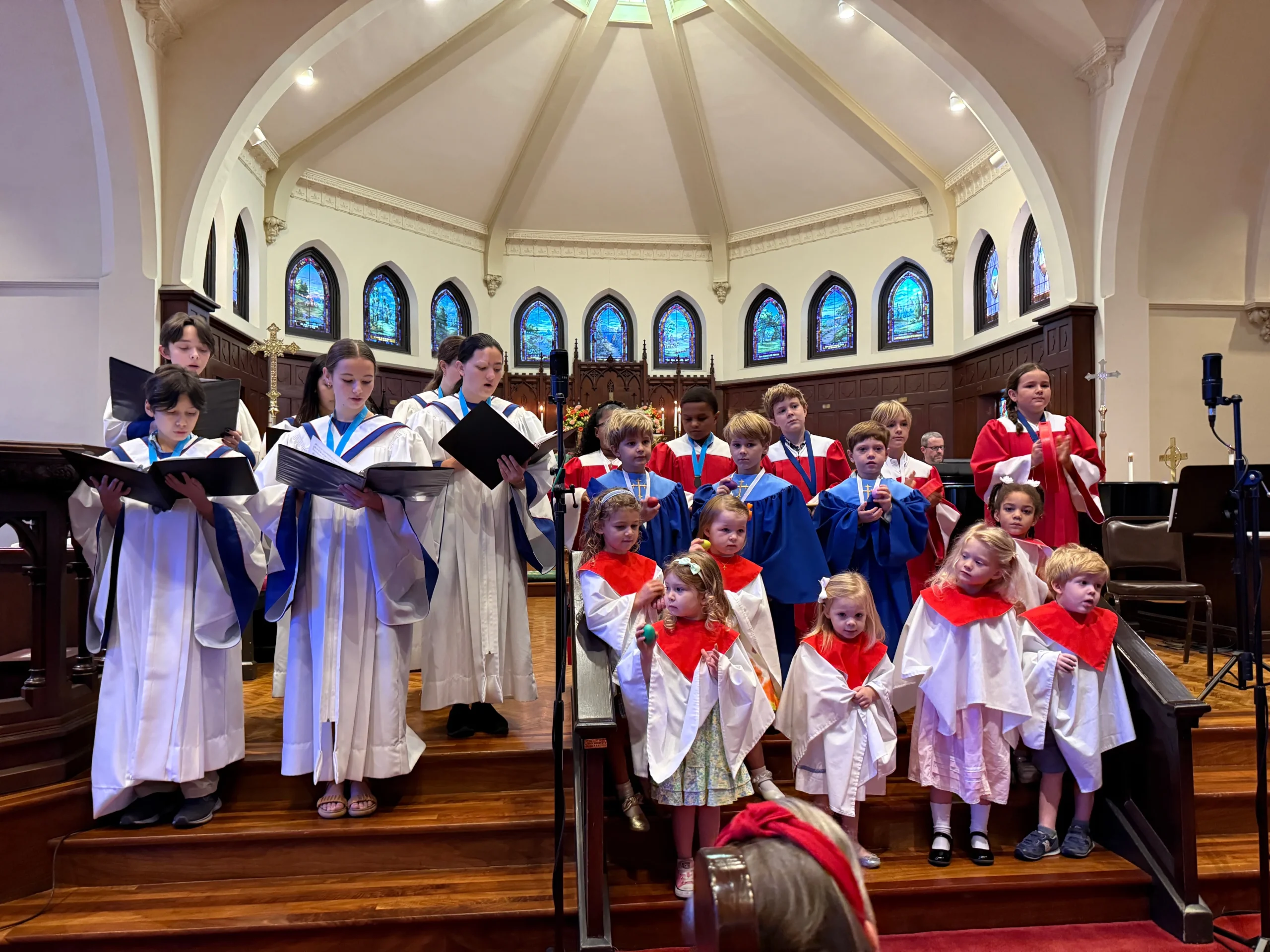 Children's choir singing